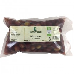 Black Olives in brine - Quattrociocchi - 500gr