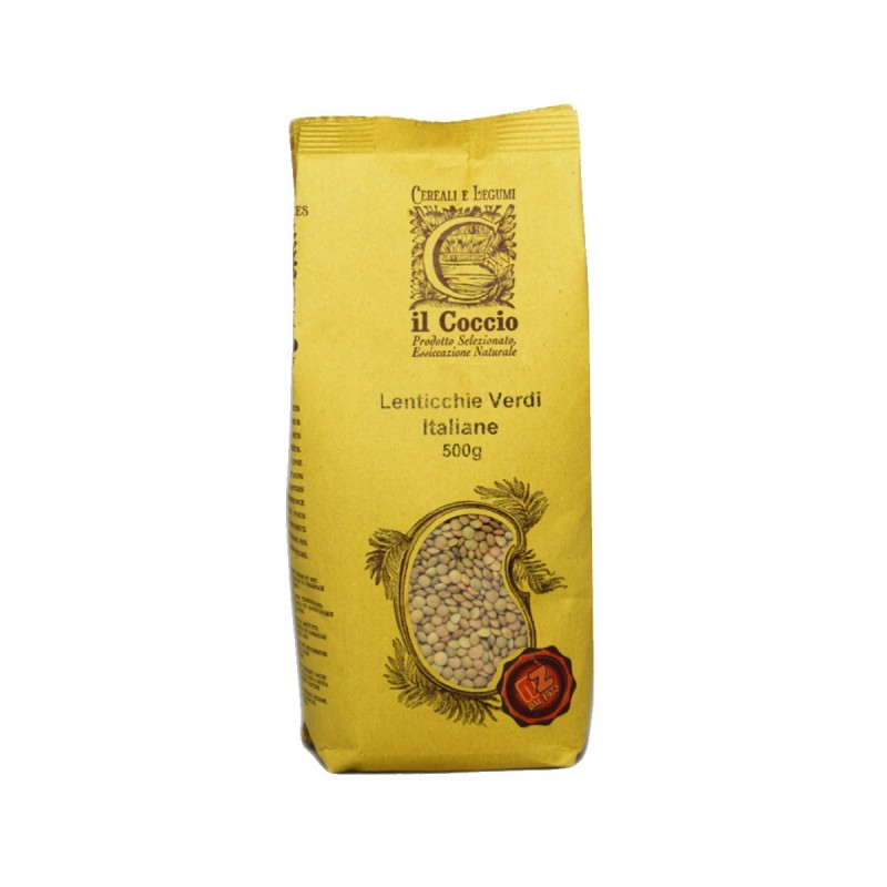 Lenticchie piccole verdi italiane - Michelotti & Zei - 500gr Lenticchie piccole verdi italiane - Michelotti & Zei - 500gr