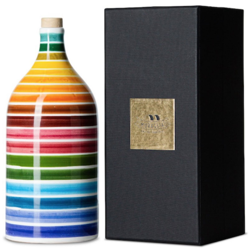 Olio extravergineOrcio ceramica Arcobaleno Magnum Muraglia 1.5l Olio extravergineOrcio ceramica Arcobaleno Magnum Muraglia 1.5l