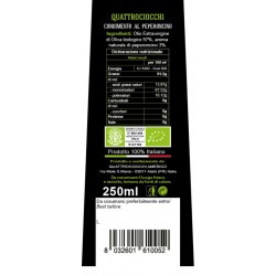Condimento a base di Olio extravergine di oliva e Peperoncino Bio - Quattrociocchi - 250ml