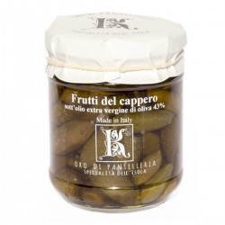 Frutti del cappero sott'olio extra vergine d'oliva - Oro di Pantelleria...
