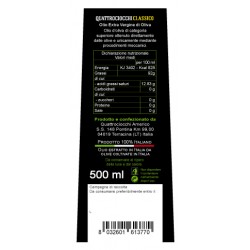 Olio extravergine di oliva Classico - Quattrociocchi - 500ml