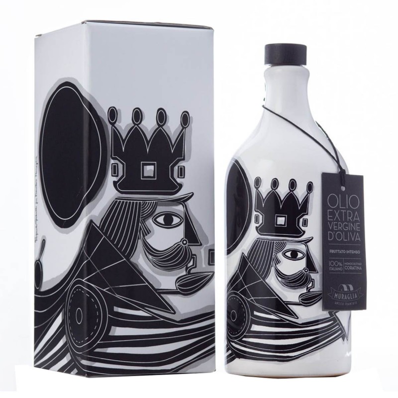 Olio extravergine di oliva Orcio ceramica Re coratina - Muraglia - 500ml Olio extravergine di oliva Orcio ceramica Re coratina - Muraglia - 500ml