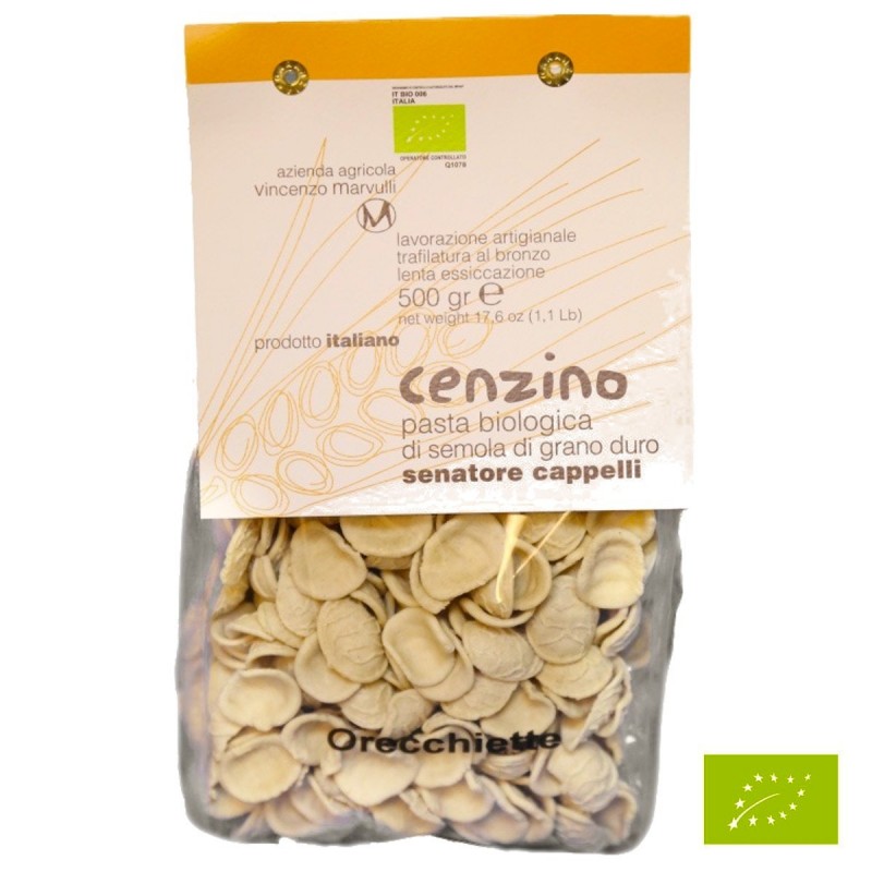 Orecchiette BIO Senatore Cappelli - Marvulli - 500gr Orecchiette BIO Senatore Cappelli - Marvulli - 500gr