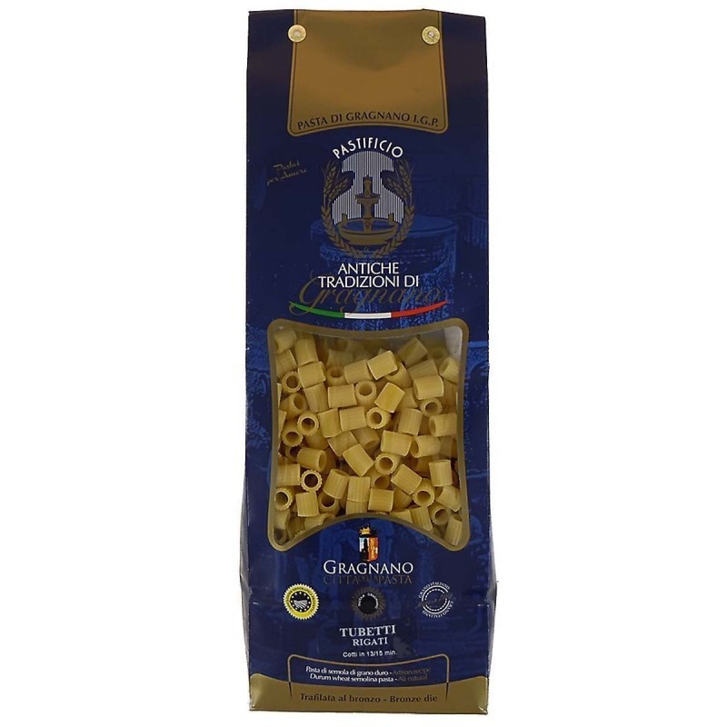 Tubetti Rigati IGP Gragnano - Antiche Tradizioni - 500gr Tubetti Rigati IGP Gragnano - Antiche Tradizioni - 500gr