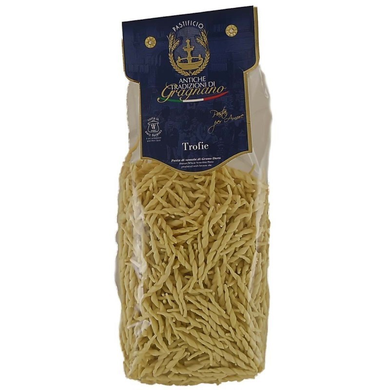 Trofie IGP Gragnano - Antiche Tradizioni di Gragnano - 500gr Trofie IGP Gragnano - Antiche Tradizioni di Gragnano - 500gr