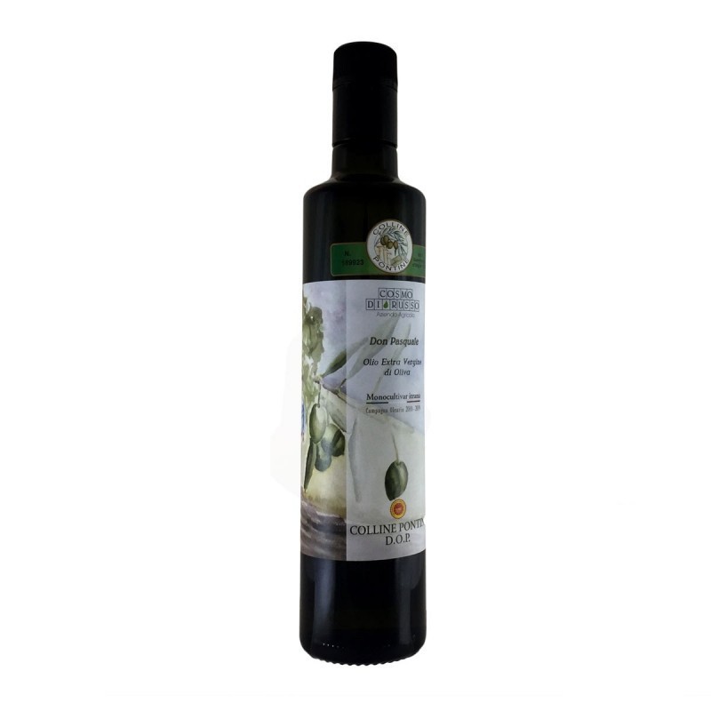 Olio extravergine di oliva Colline Pontine DOP Don Pasquale - Cosmo di Russo - 500ml Olio extravergine di oliva Colline Pontine DOP Don Pasquale - Cosmo di Russo - 500ml