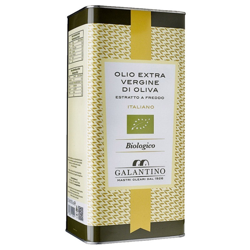 Olio extravergine di oliva Biologico latta - Galantino - 5l Olio extravergine di oliva Biologico latta - Galantino - 5l