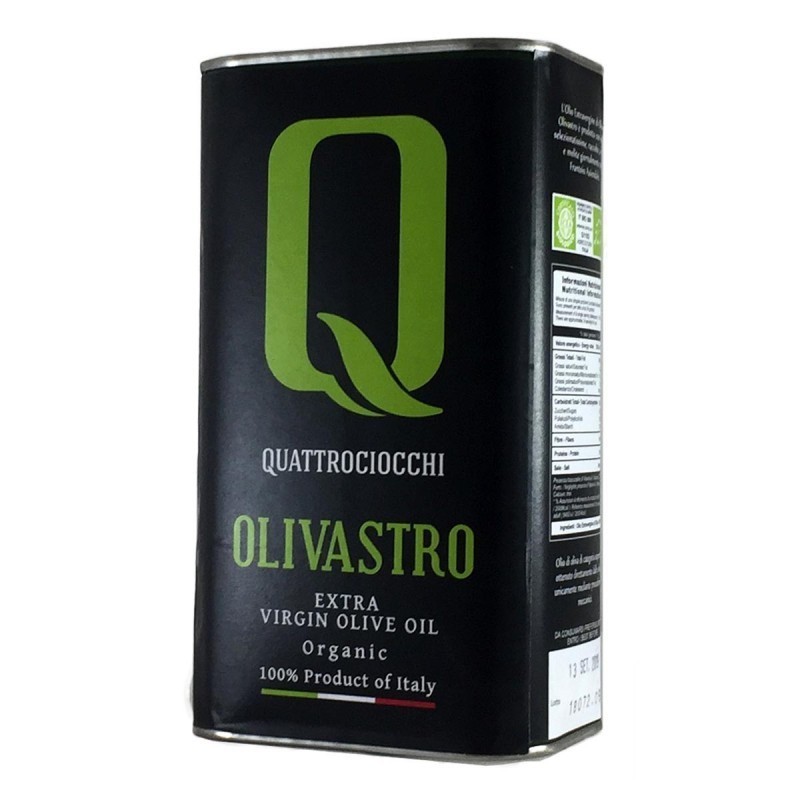 Olio extravergine Olivastro Bio latta - Quattrociocchi - 1l Olio extravergine Olivastro Bio latta - Quattrociocchi - 1l