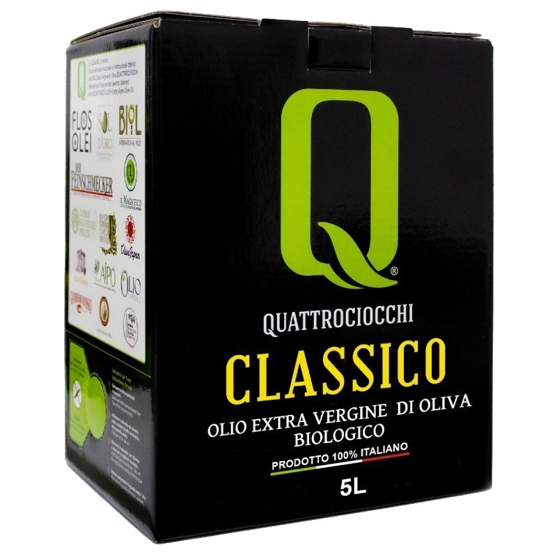 Olio extravergine Classico Bio Bag in Box - Quattrociocchi - 5l Olio extravergine Classico Bio Bag in Box - Quattrociocchi - 5l