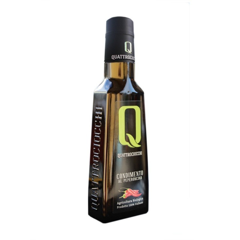 Condimento a base di Olio extravergine di oliva e Peperoncino Bio Quattrociocchi 250ml