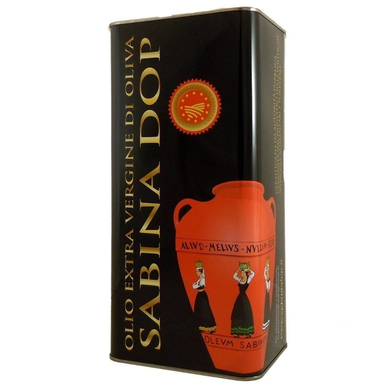 Olio extravergine di oliva Sabina DOP Latta - Silvi Sabina - 5l Olio extravergine di oliva Sabina DOP Latta - Silvi Sabina - 5l