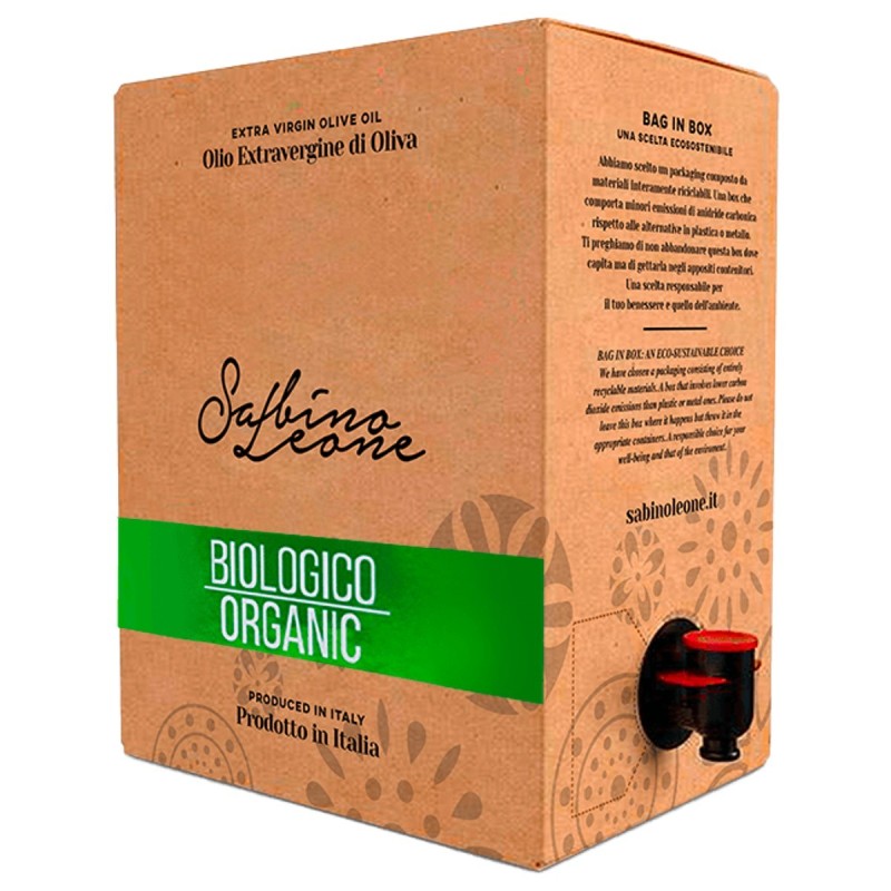 Olio extravergine di oliva Biologico - Sabino Leone - 5l Olio extravergine di oliva Biologico - Sabino Leone - 5l
