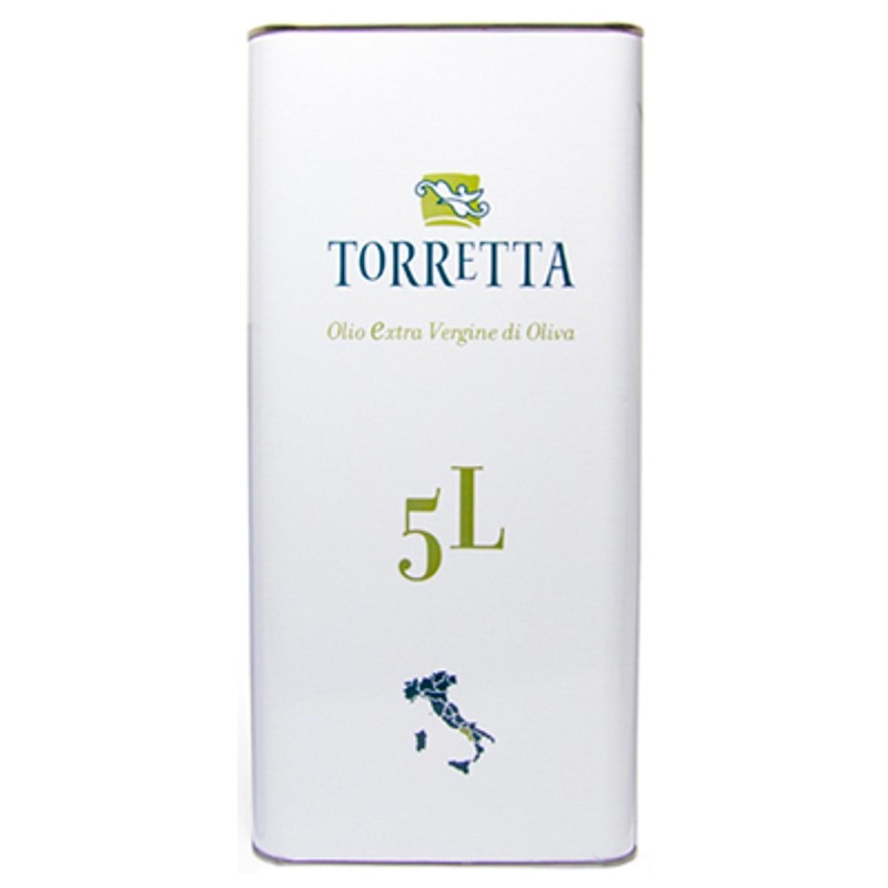 Olio extravergine di oliva Teti latta - Torretta - 5l Olio extravergine di oliva Teti latta - Torretta - 5l