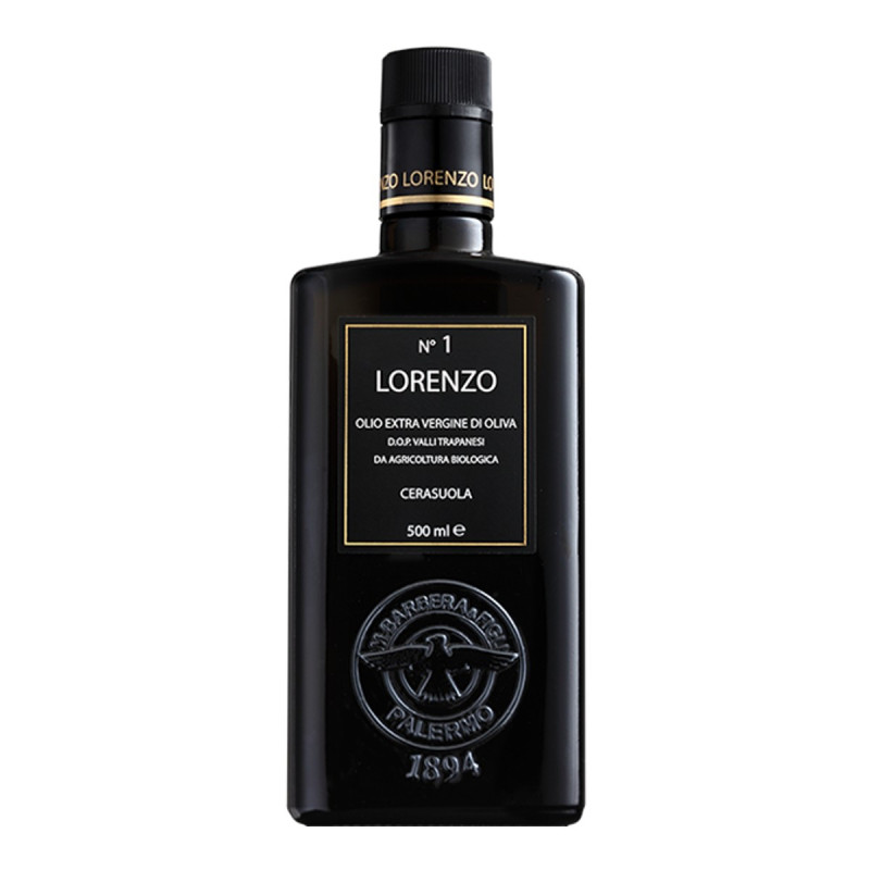 Olio extravergine di oliva Lorenzo 1 DOP Valli Trapanesi - Barbera - 500ml