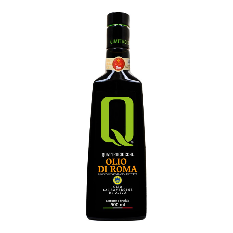 Olio extravergine di oliva Olio di Roma IGP - Quattrociocchi - 500ml Olio extravergine di oliva Olio di Roma IGP - Quattrociocchi - 500ml