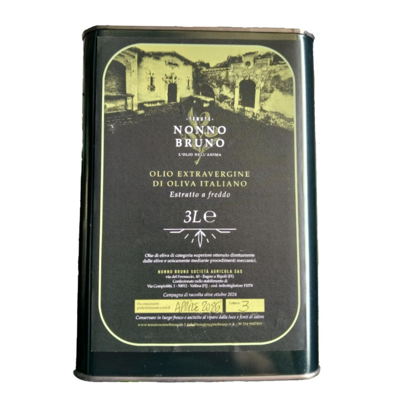 Olio extravergine di oliva - Nonno Bruno - 3l